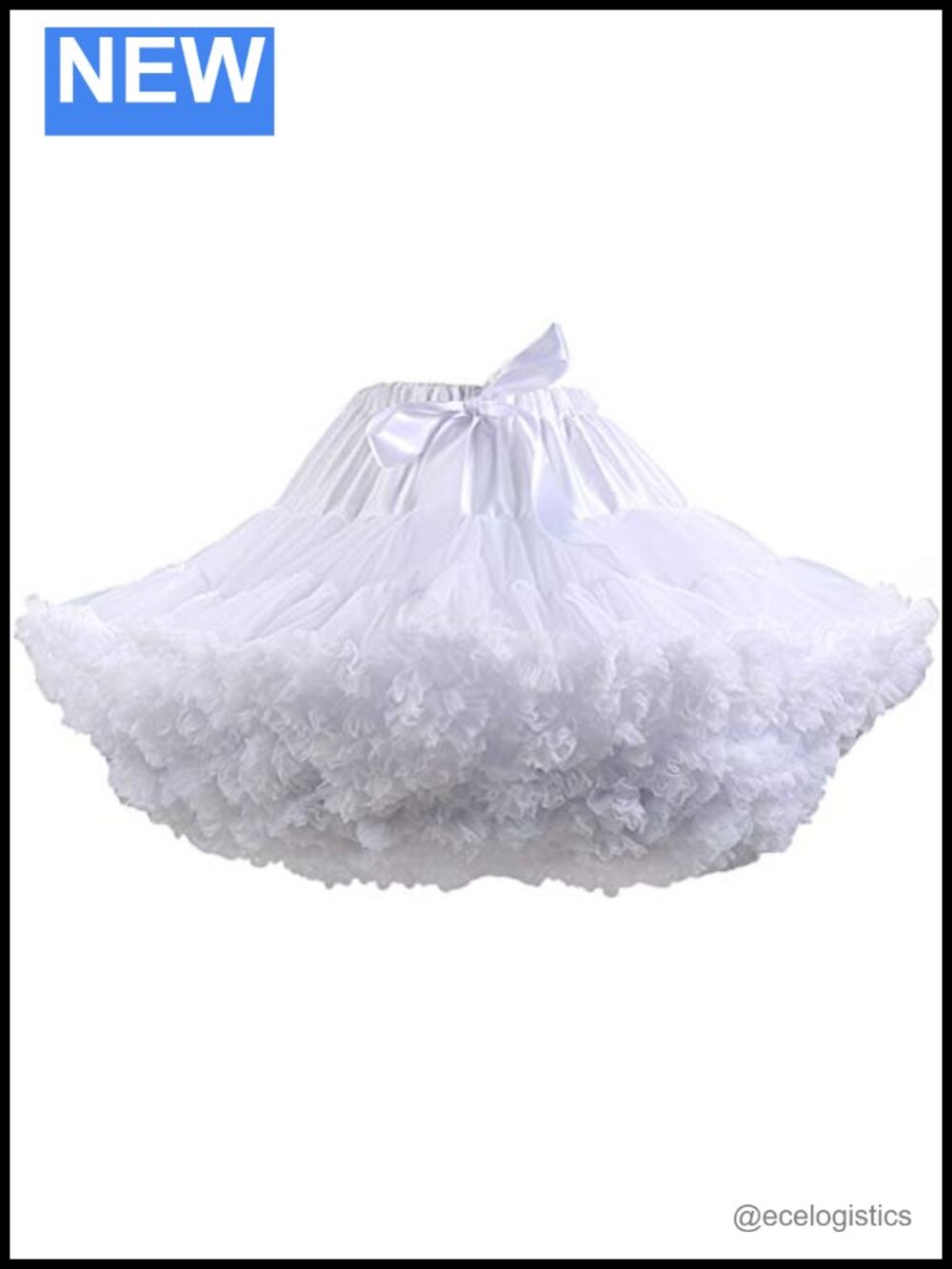 Fluffy Tutu Skirt Petticoat Under Dress, Polyester, One Size, Cosplay